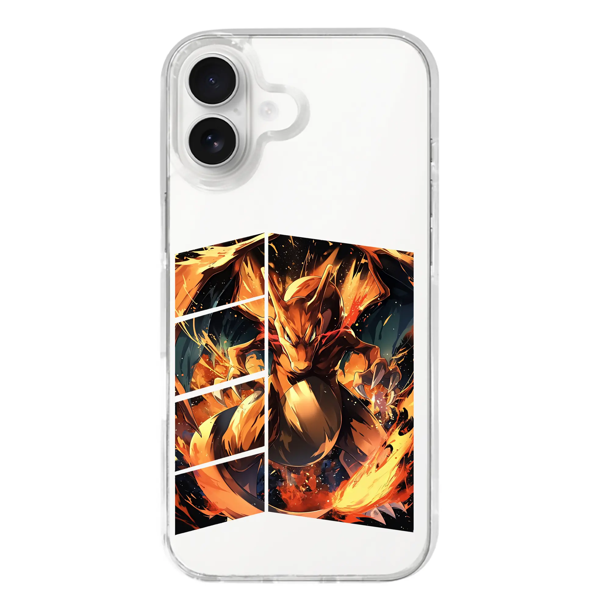 ポケモン グッズ,リザードン - iPhone 17シリーズ 透明スマホケース – 薄型・耐衝撃・精密フィット保護カバー